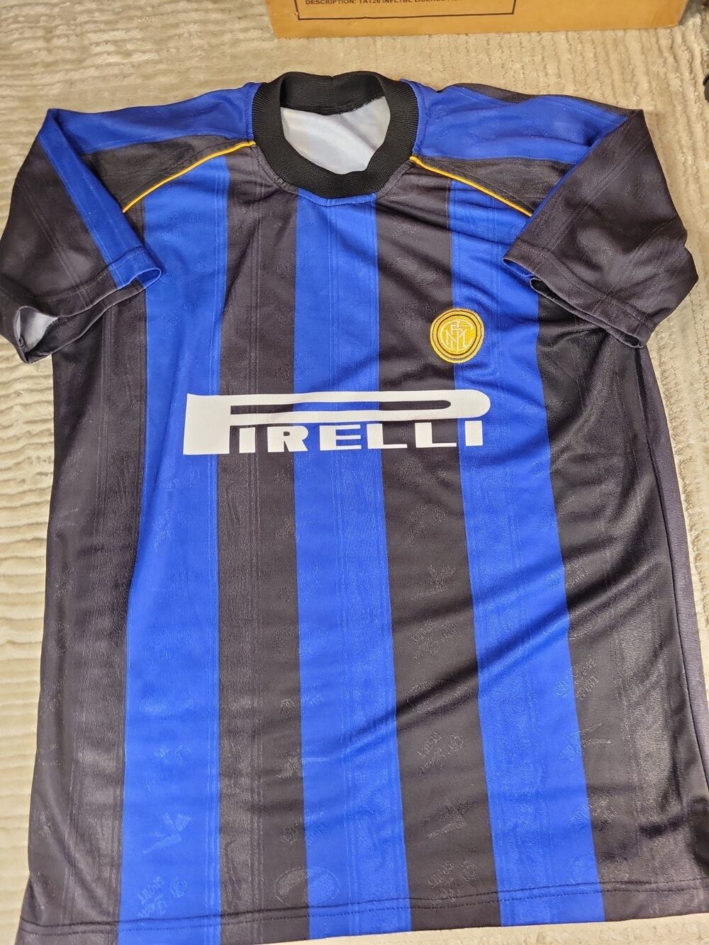Firelli Milan Soccer Jersey Futbol Mens Size XL Adult Shirt Milano